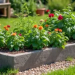 concrete block raised bed