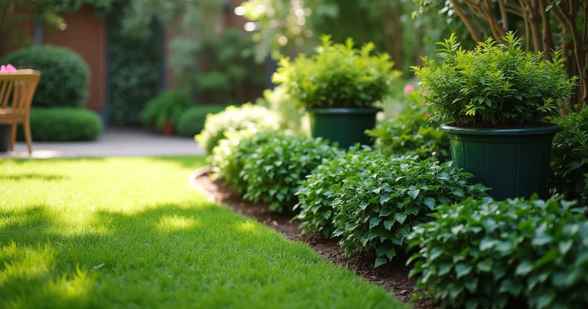 Lush Border with Artificial Greenery