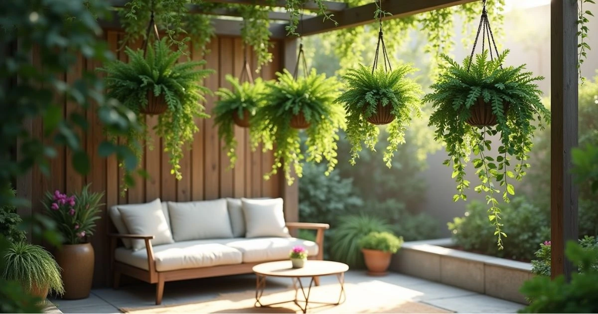 Artificial Hanging Plants for Vertical Space