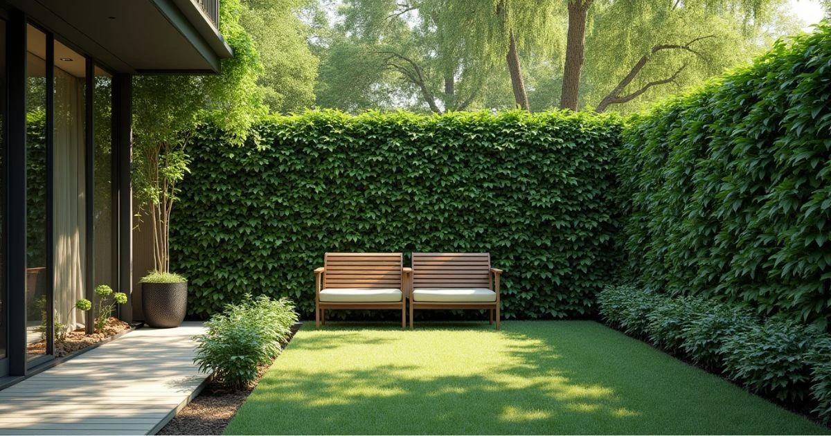 Backyard Artificial Hedge Panels