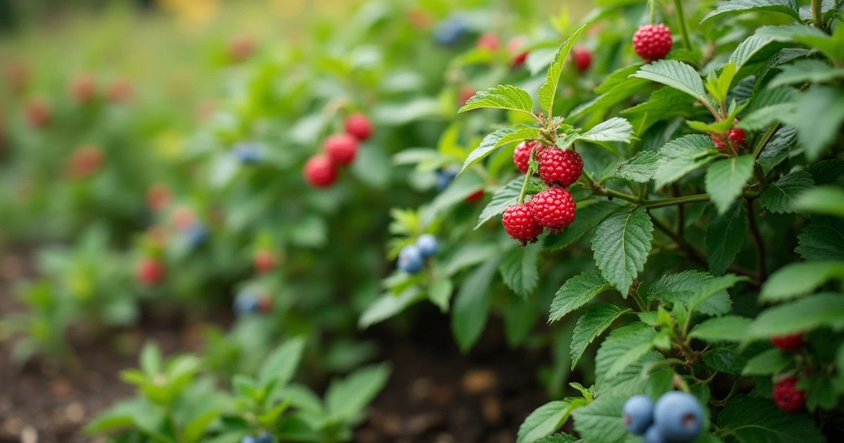 Cranberries and blueberries companion gardening