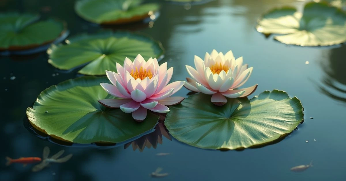 Floating Leaved Water Lily (Nymphaea)