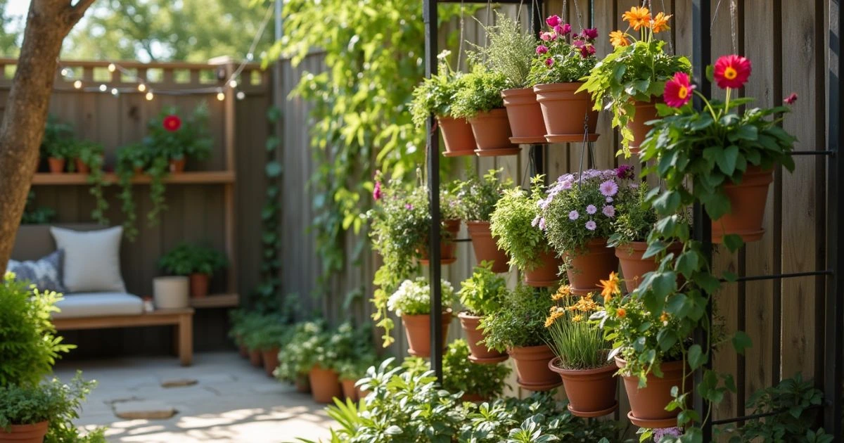 Hanging Plant Stand for Vertical Gardens