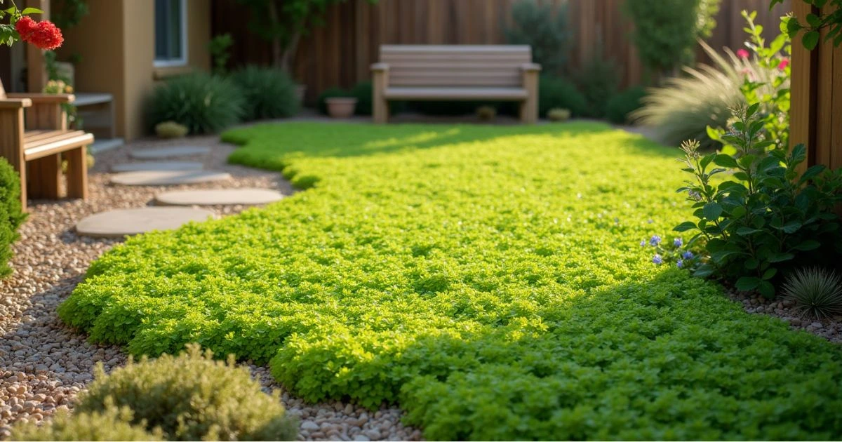 Xeriscape Ground Cover: Creeping Jenny (Lysimachia nummularia)
