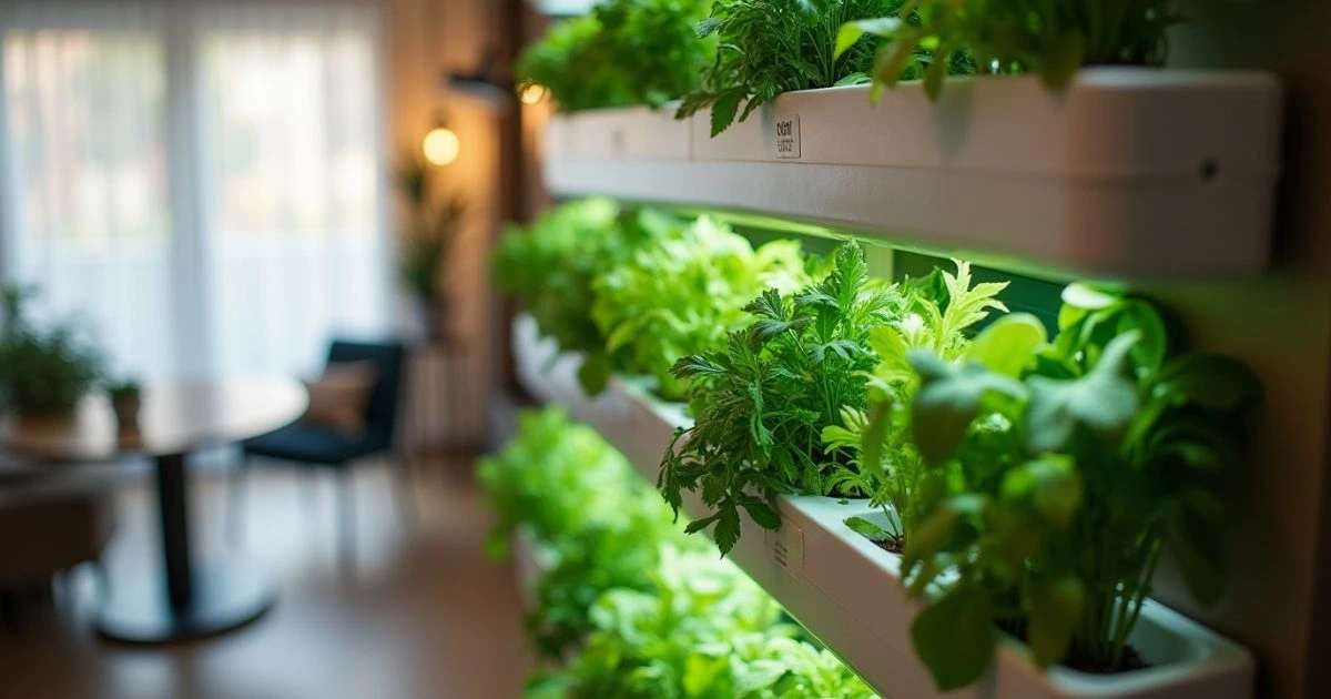 Wall-Mounted Hydroponic Garden