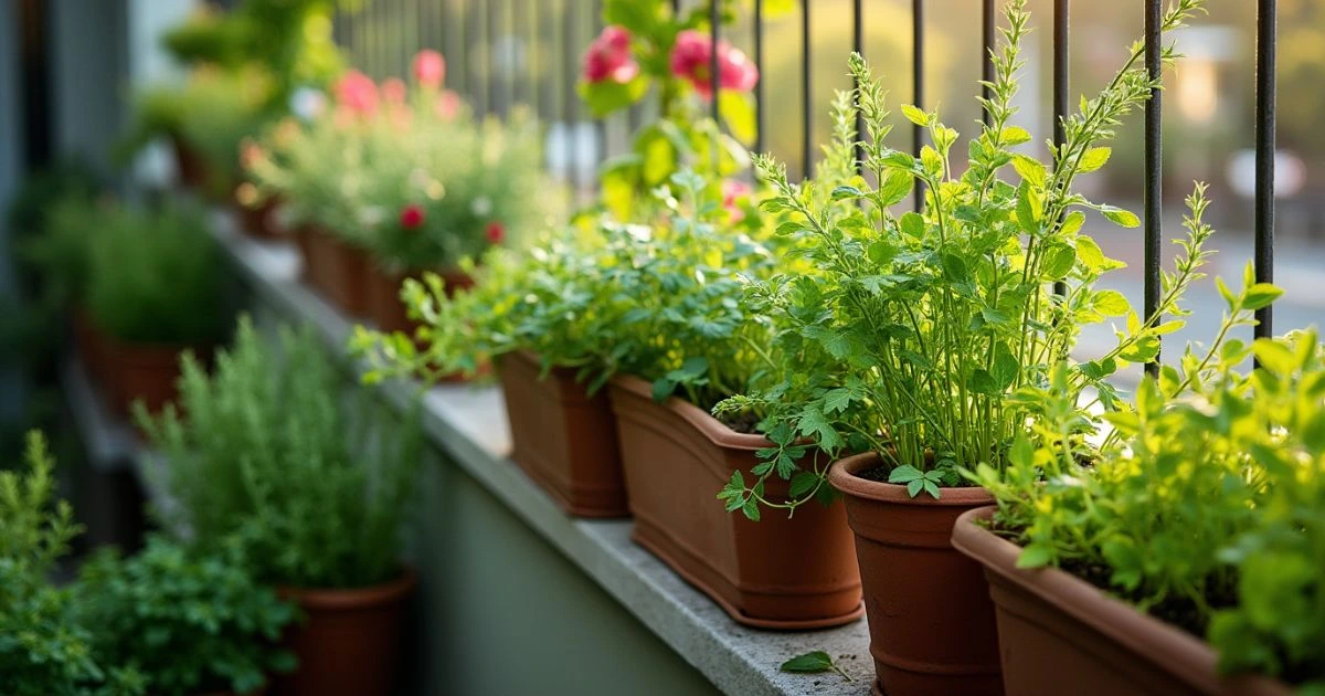 Best Herbs to Grow in Railing Planters