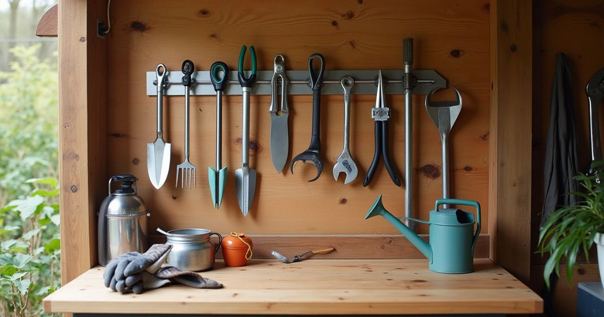 Magnetic Strip for Small gardening Tools