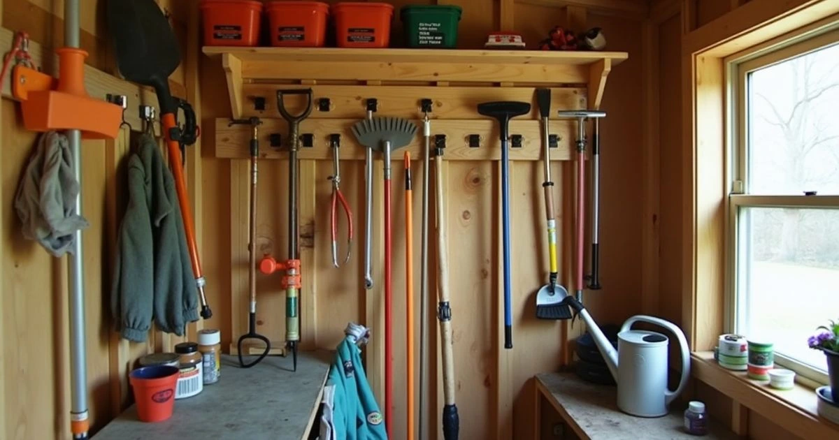 Customizable DIY Garden Tool Rack