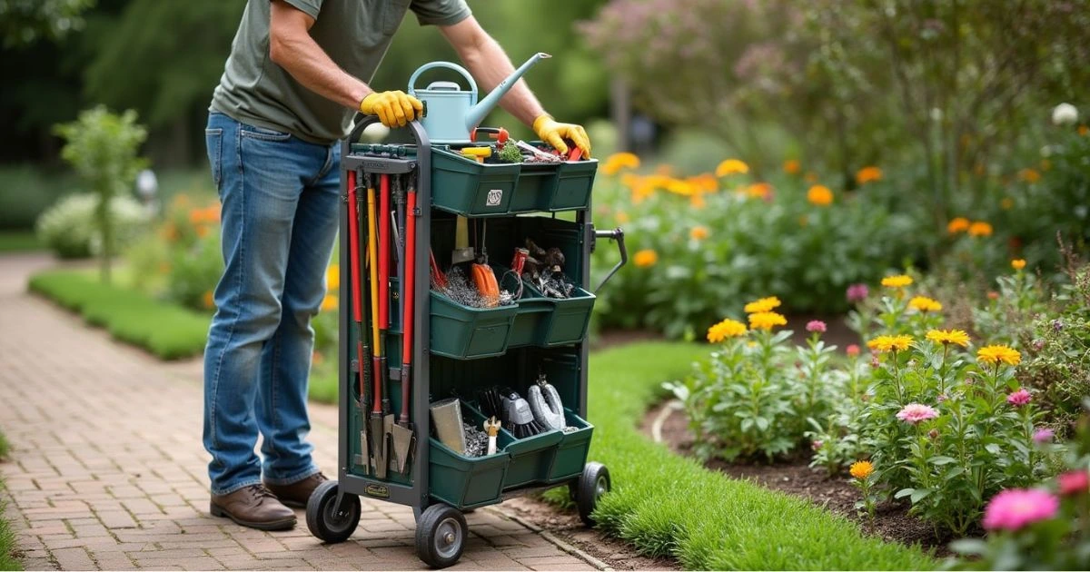 Portable Garden Tool Rack