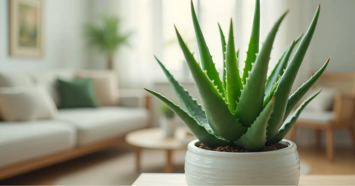 organic aloe vera plant