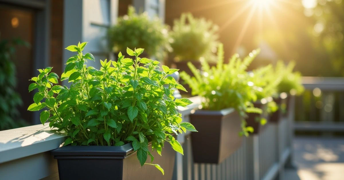 Placing Your Railing Planters for Maximum Sunlight