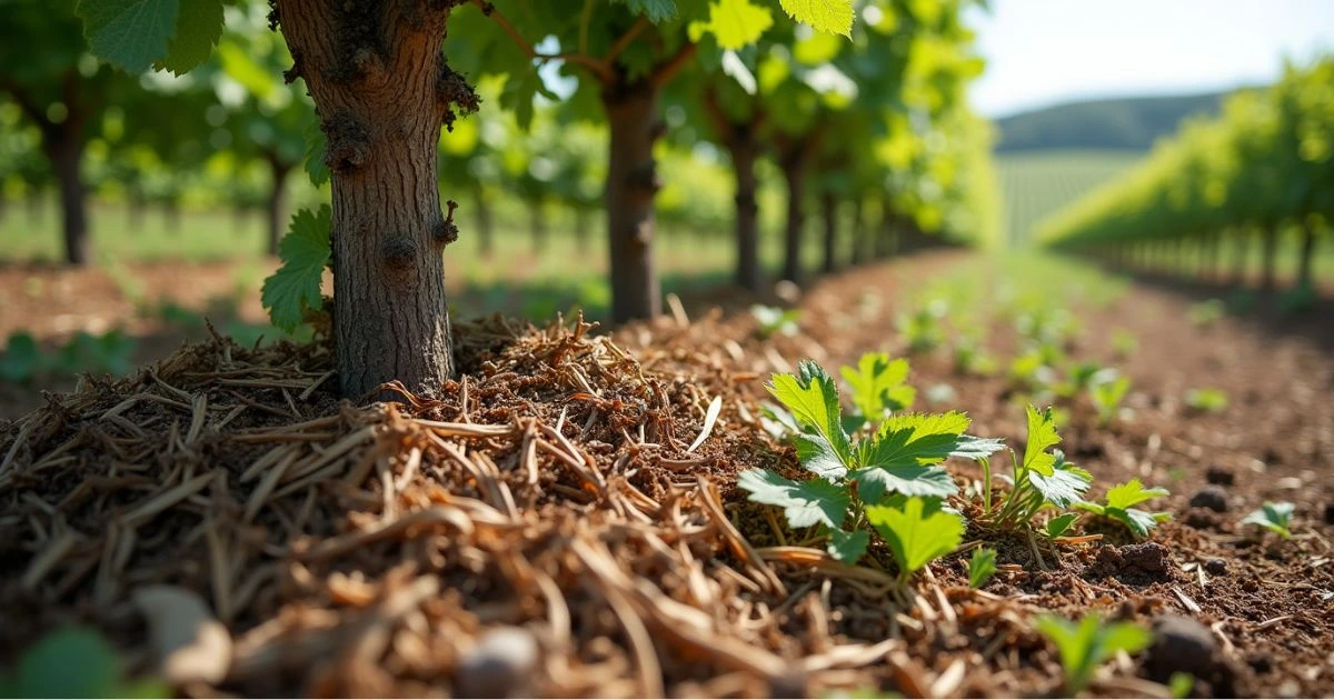 Planting Grape Seeds: Mulching for Moisture Retention