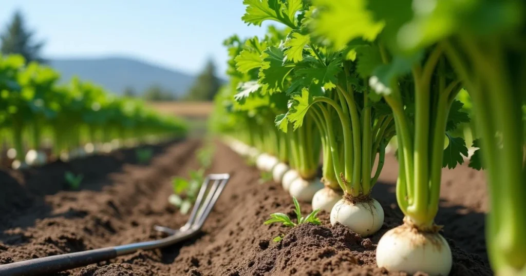 growing daikon radish