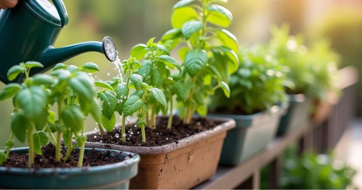 Watering Techniques for Railing Planters