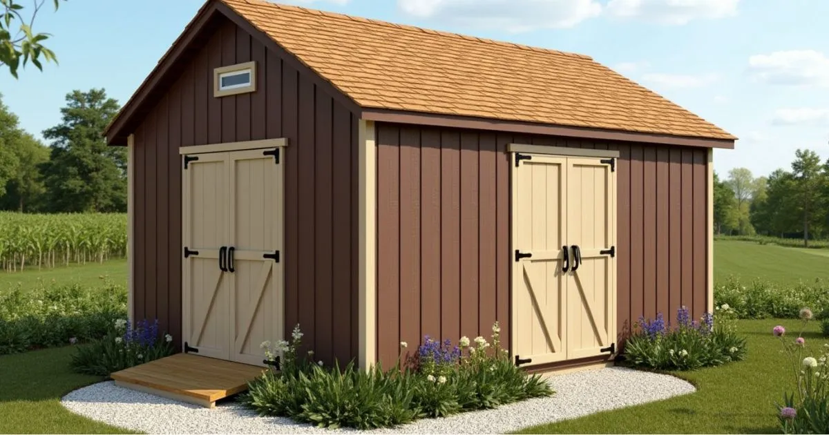 Gambrel Roof Shed: Rustic Charm