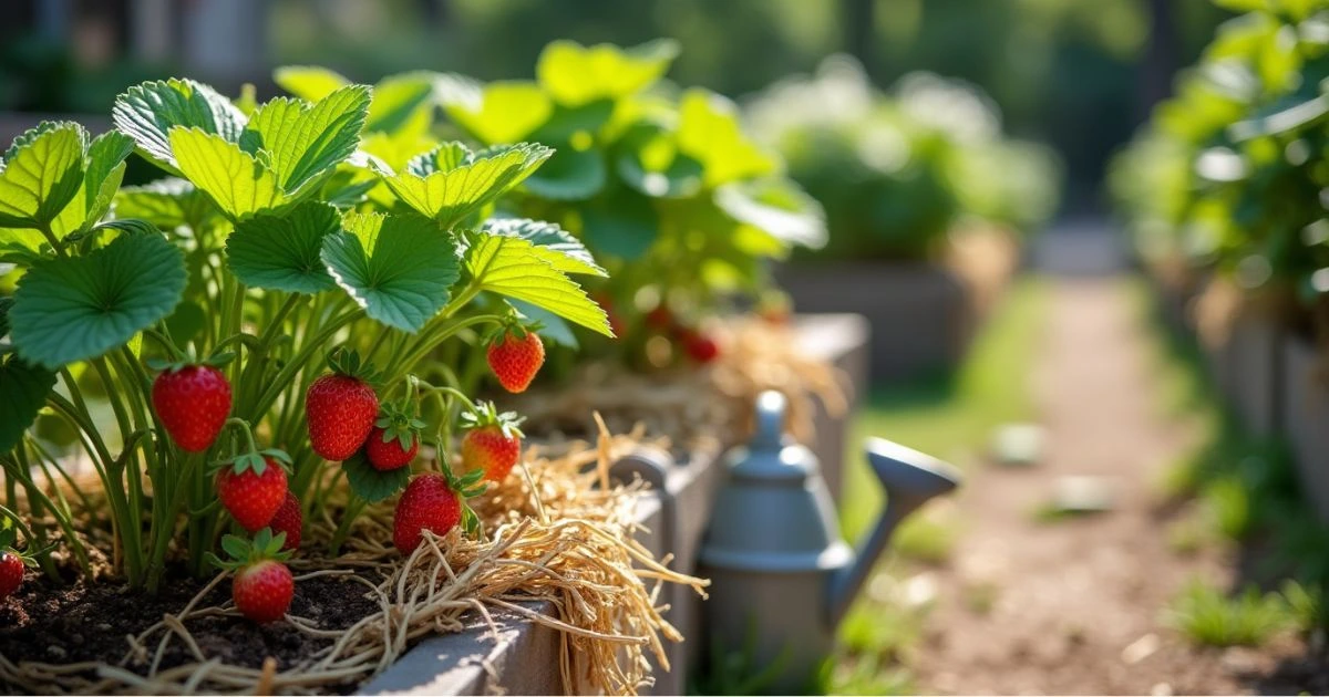 organic strawberry plants